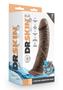 Dr. Skin Glide Gold Collection Self Lubricating Dildo 8in - Chocolate